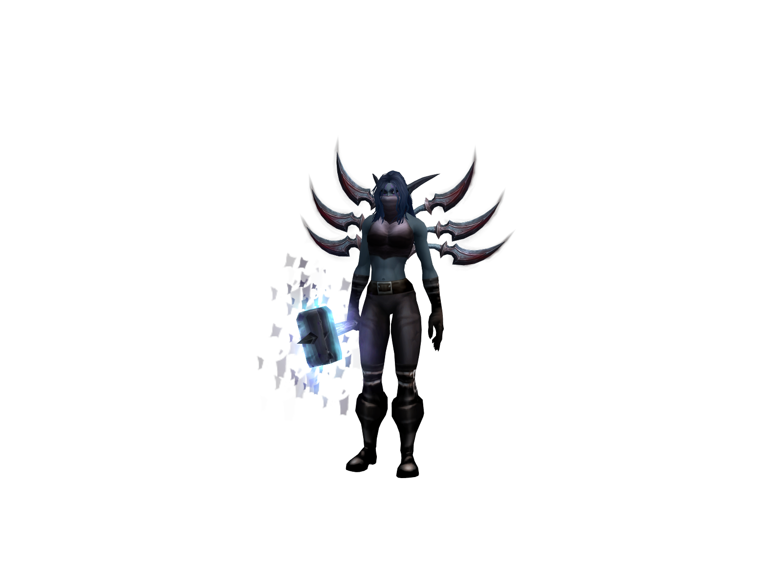 Suffering 3D character render