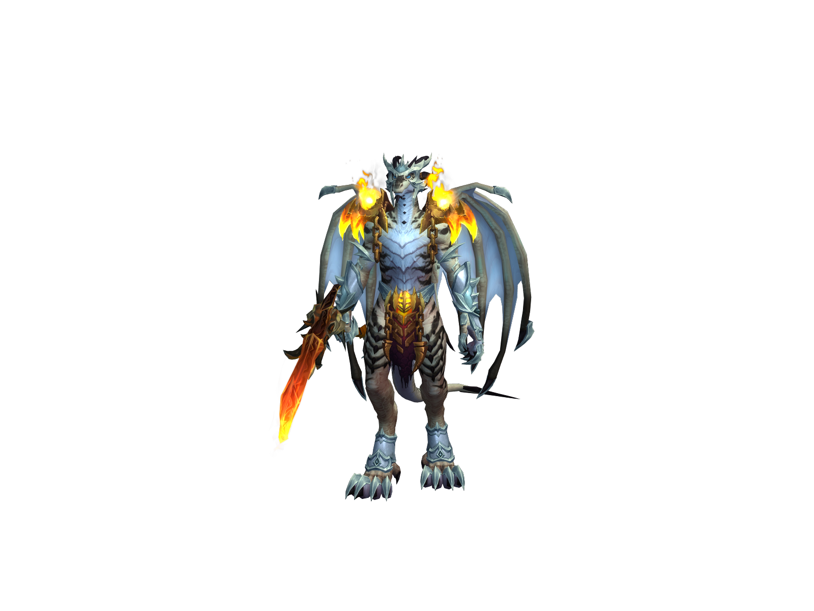 Smoldering 3D character render