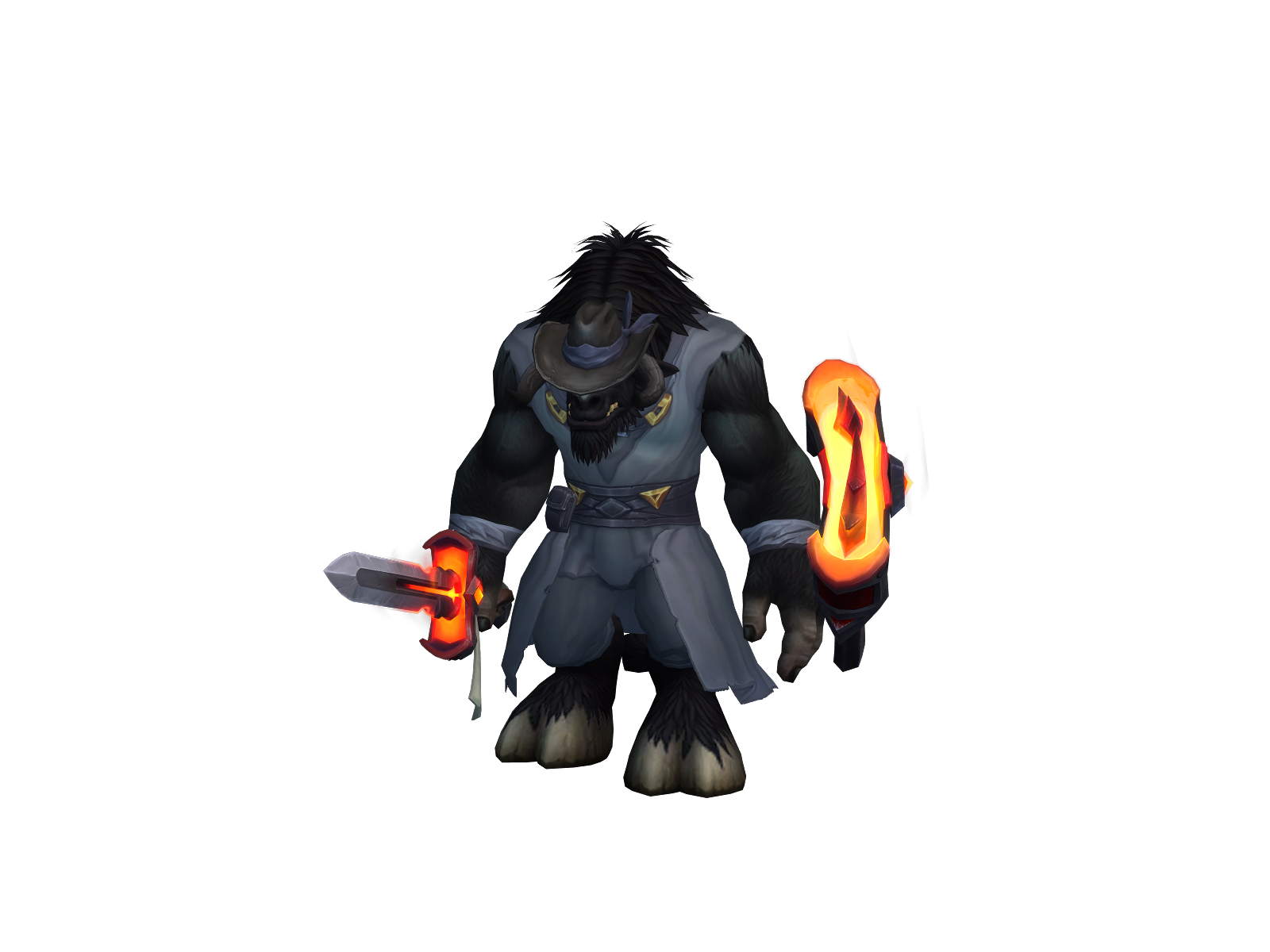 Nevergiveup 3D character render