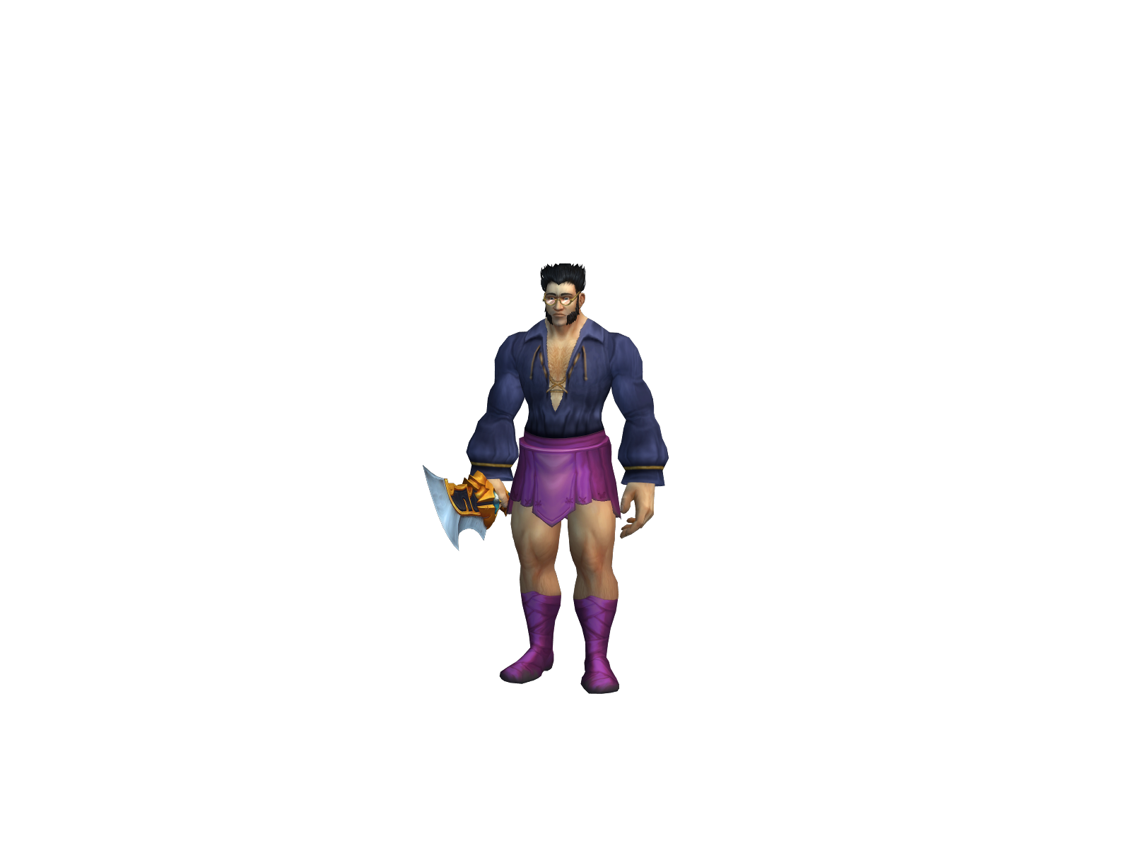 Kraqed 3D character render