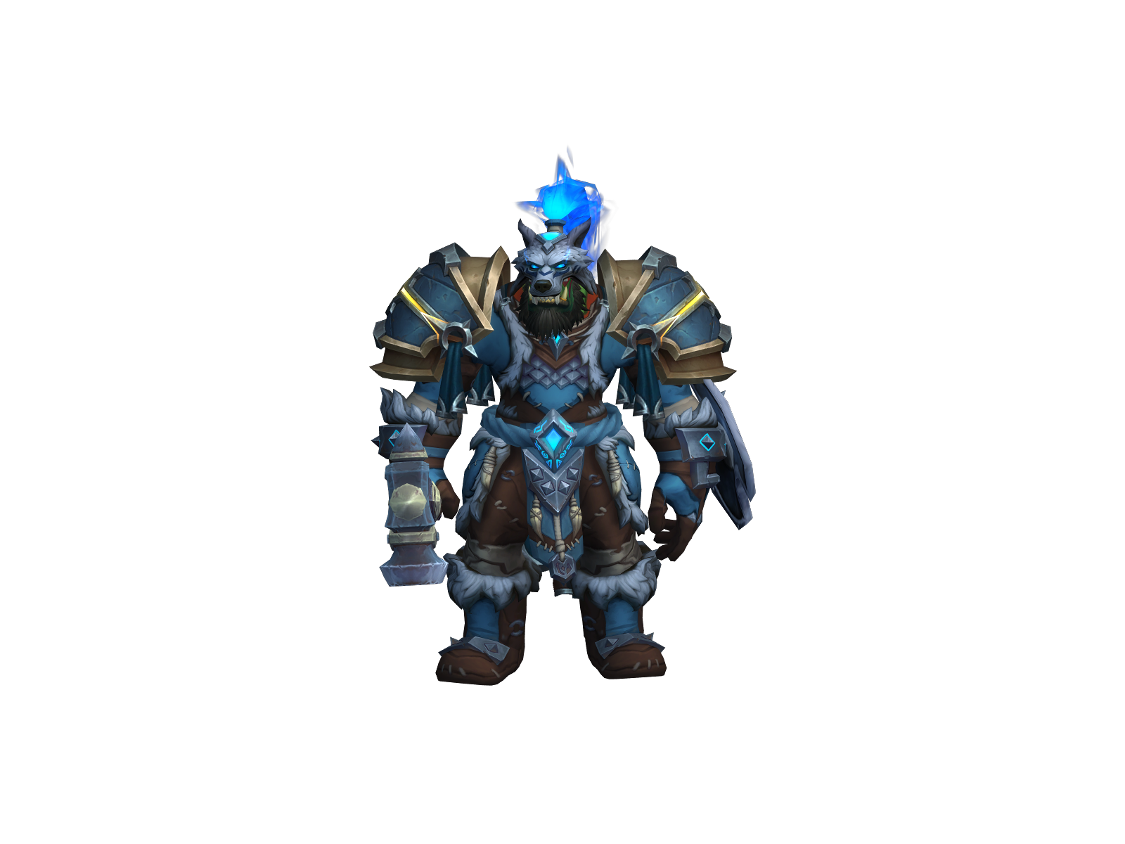 Wolfguts 3D character render
