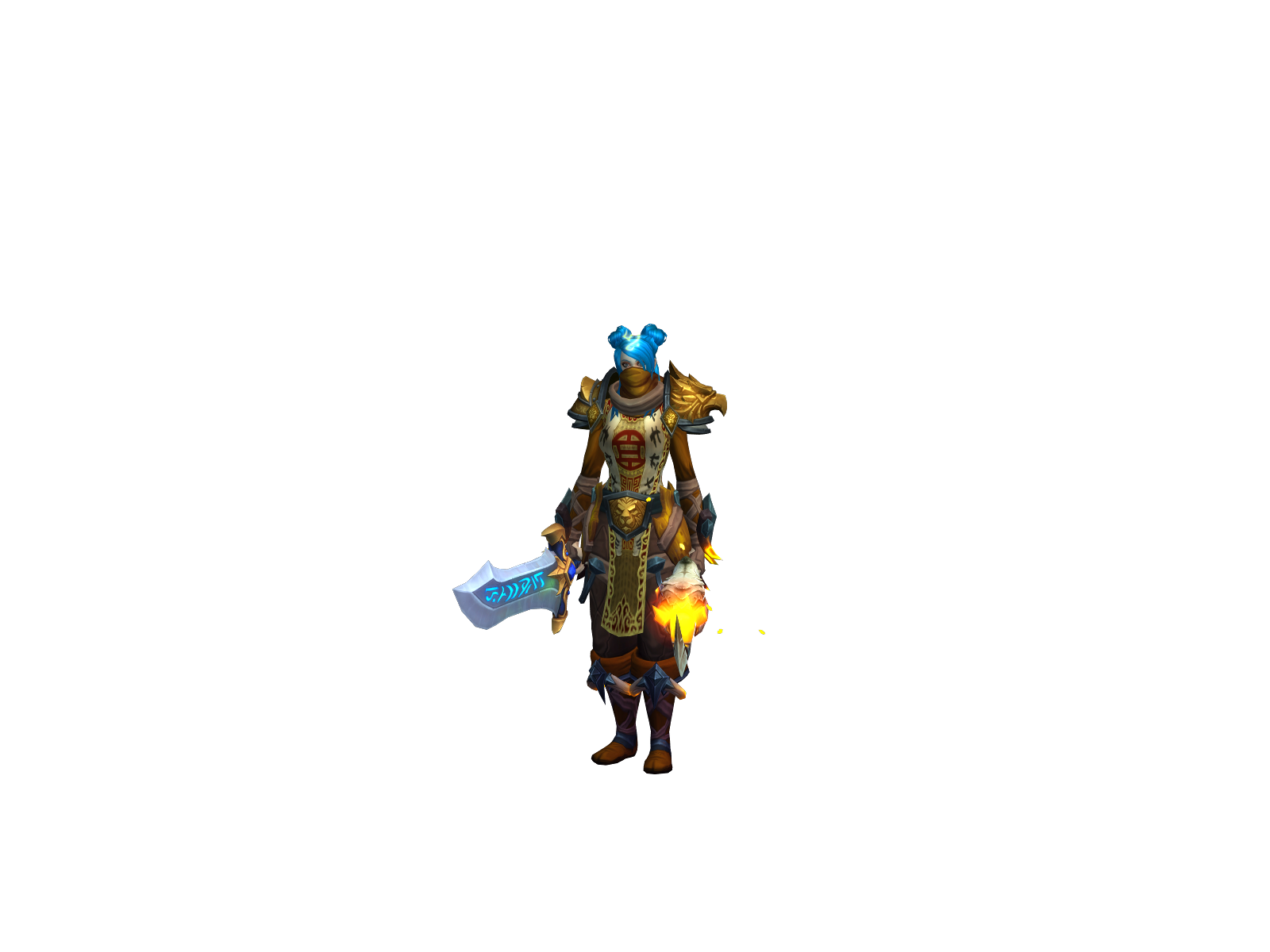 Baldox 3D character render