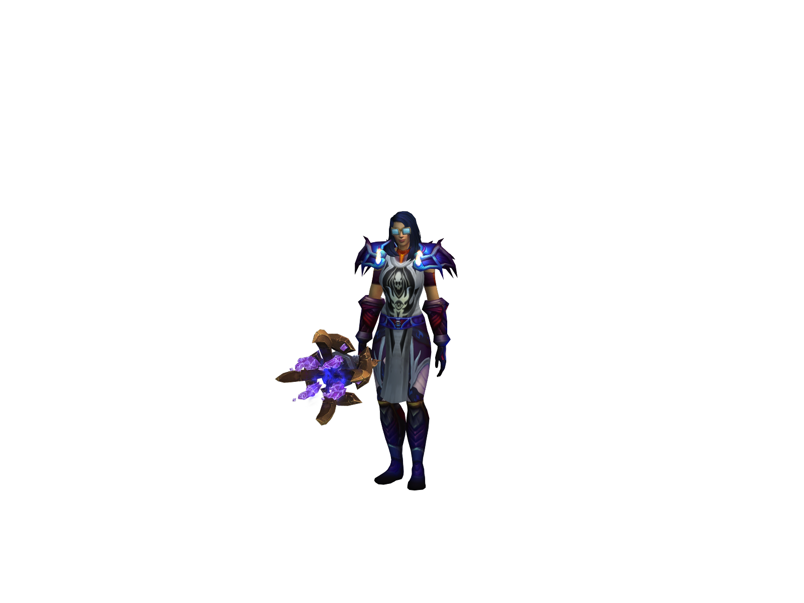 Shriveled 3D character render