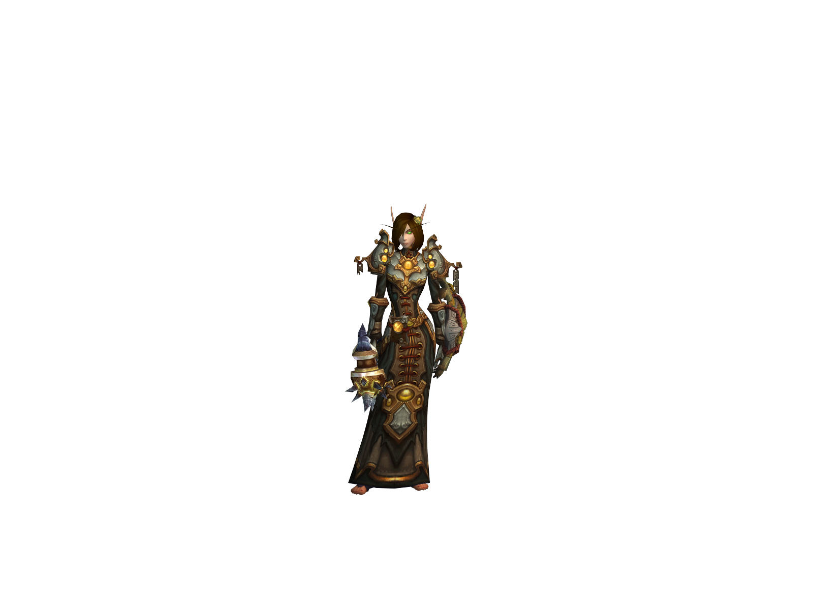 Lunaurora 3D character render