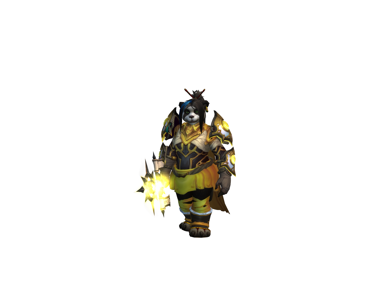 Nakaress 3D character render