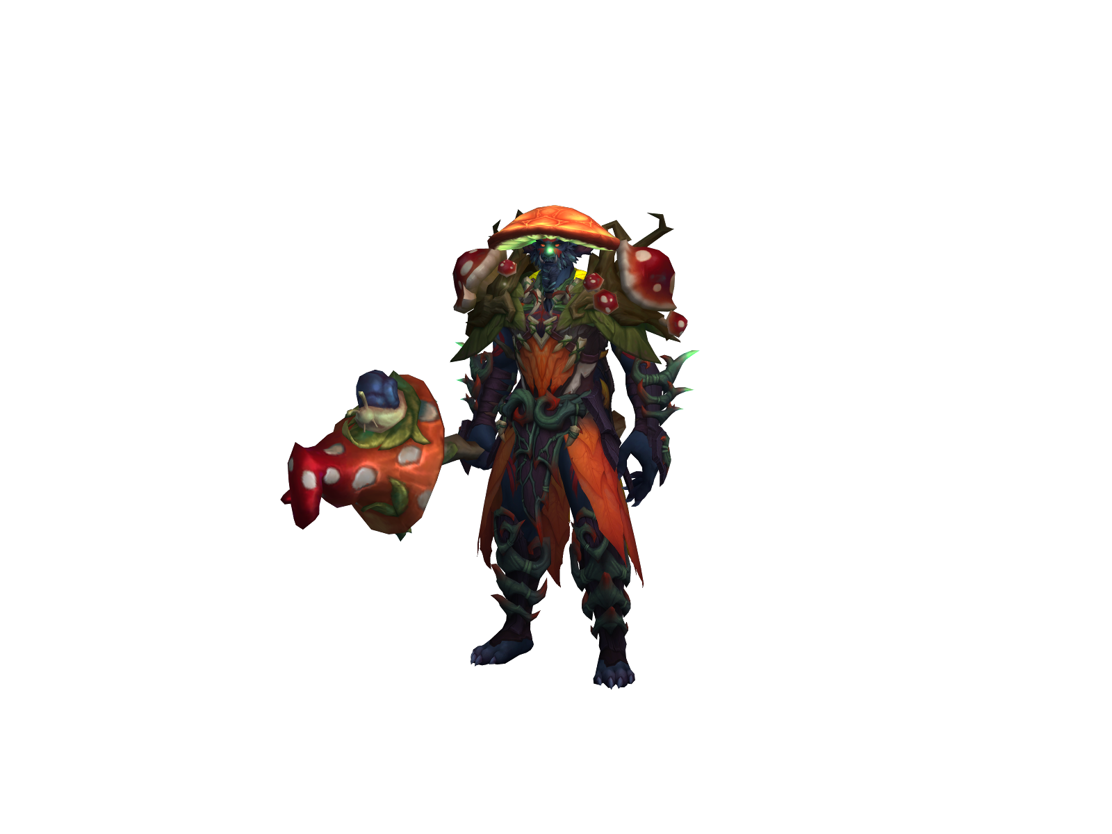 Fungalmancer 3D character render