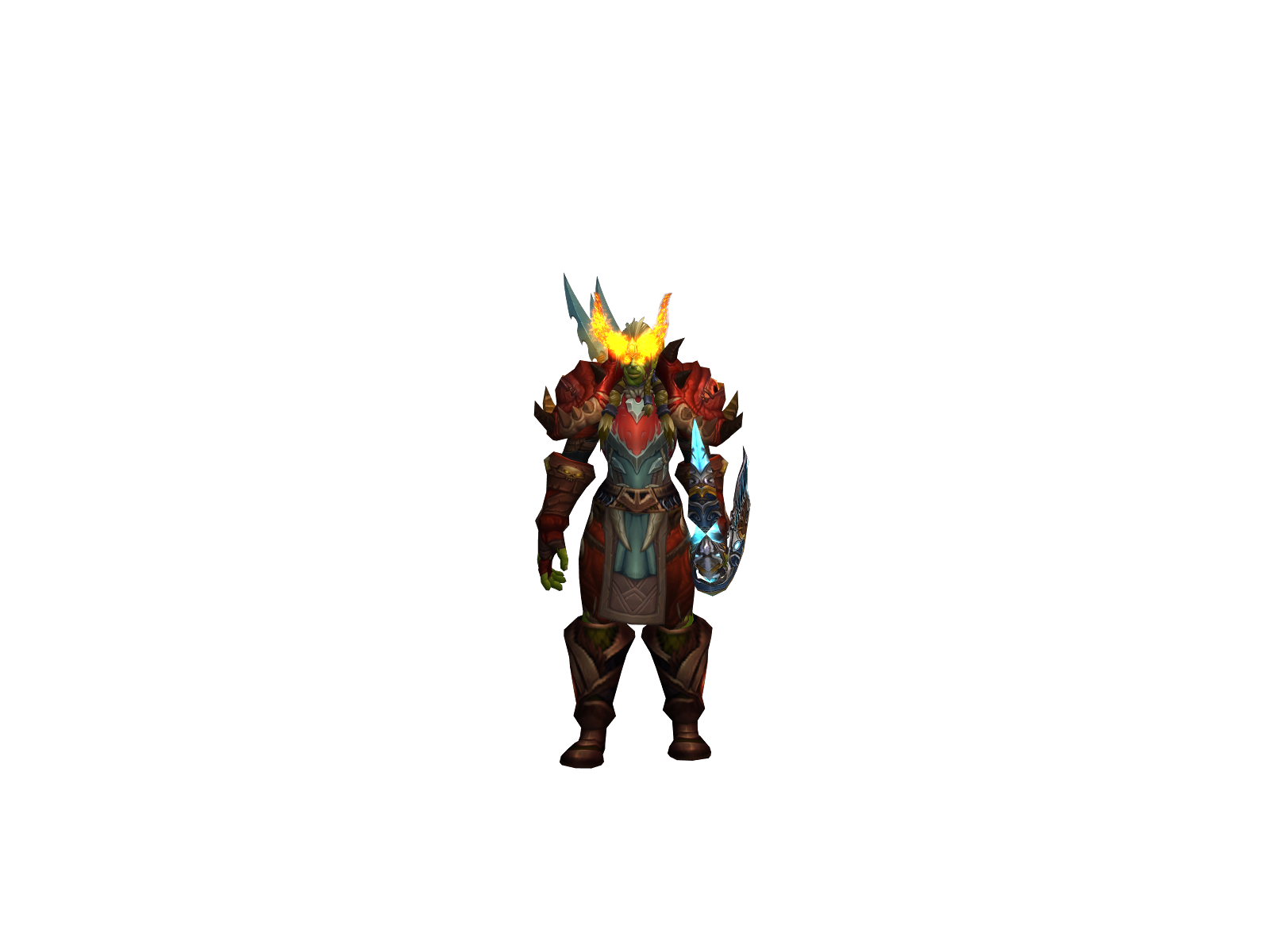 Glancing 3D character render