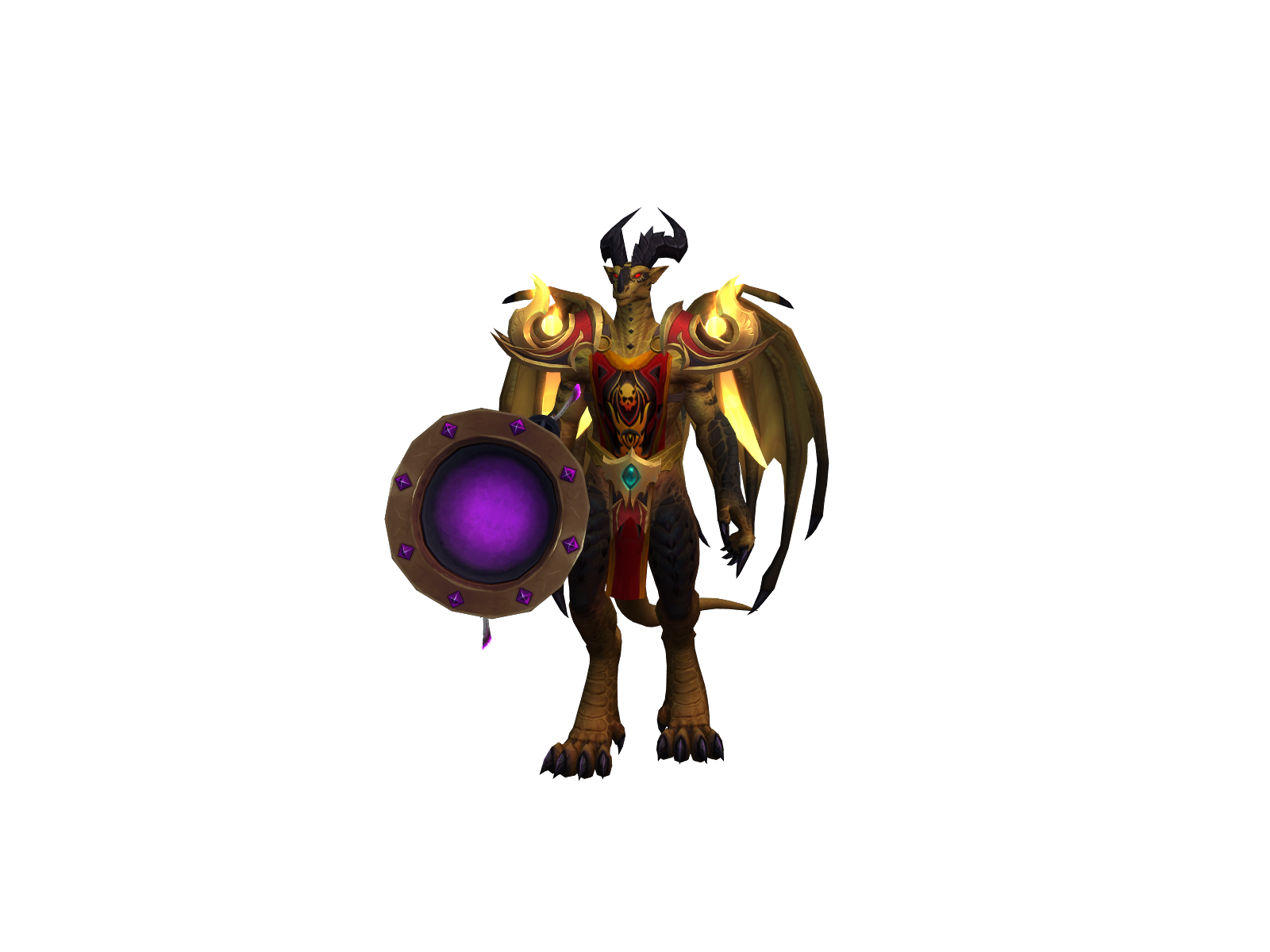 Fuming 3D character render