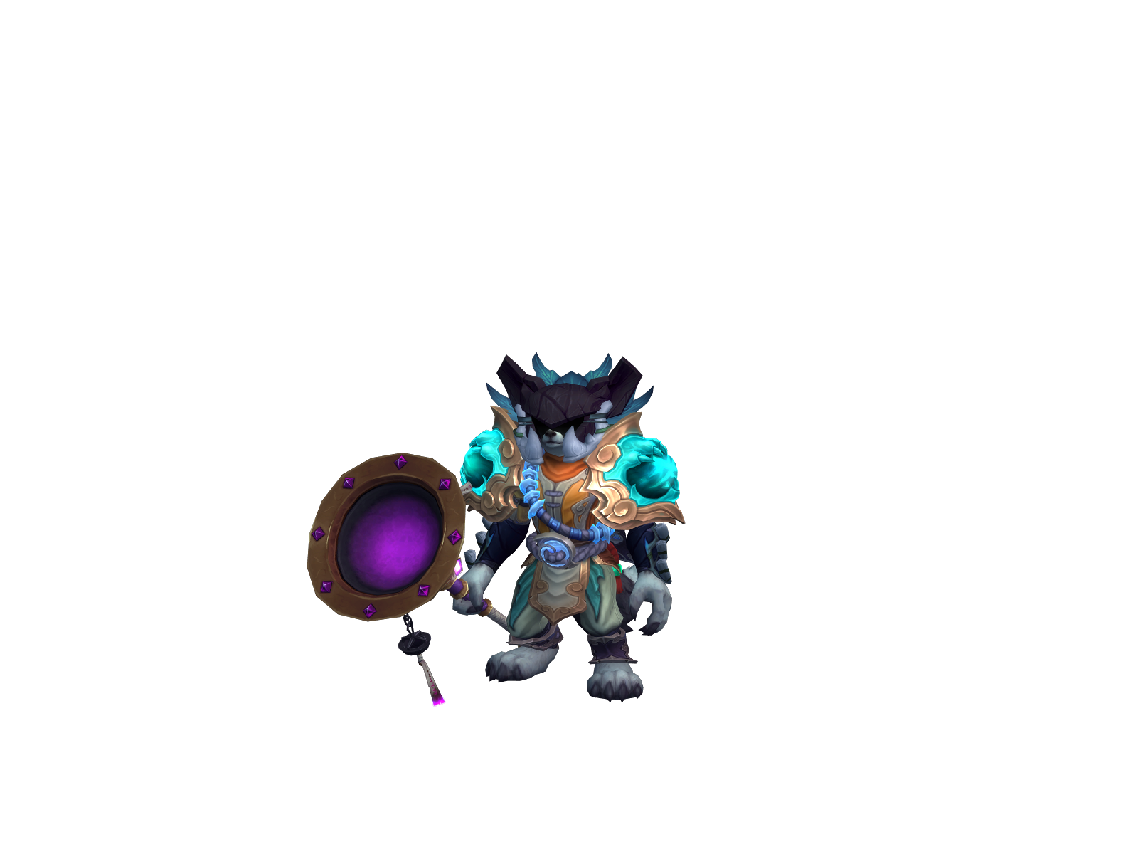 Ajakal 3D character render