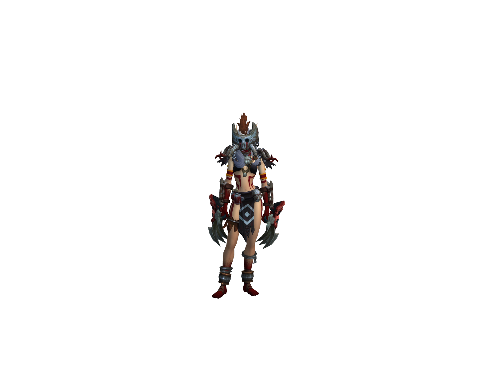 Demonhunty 3D character render