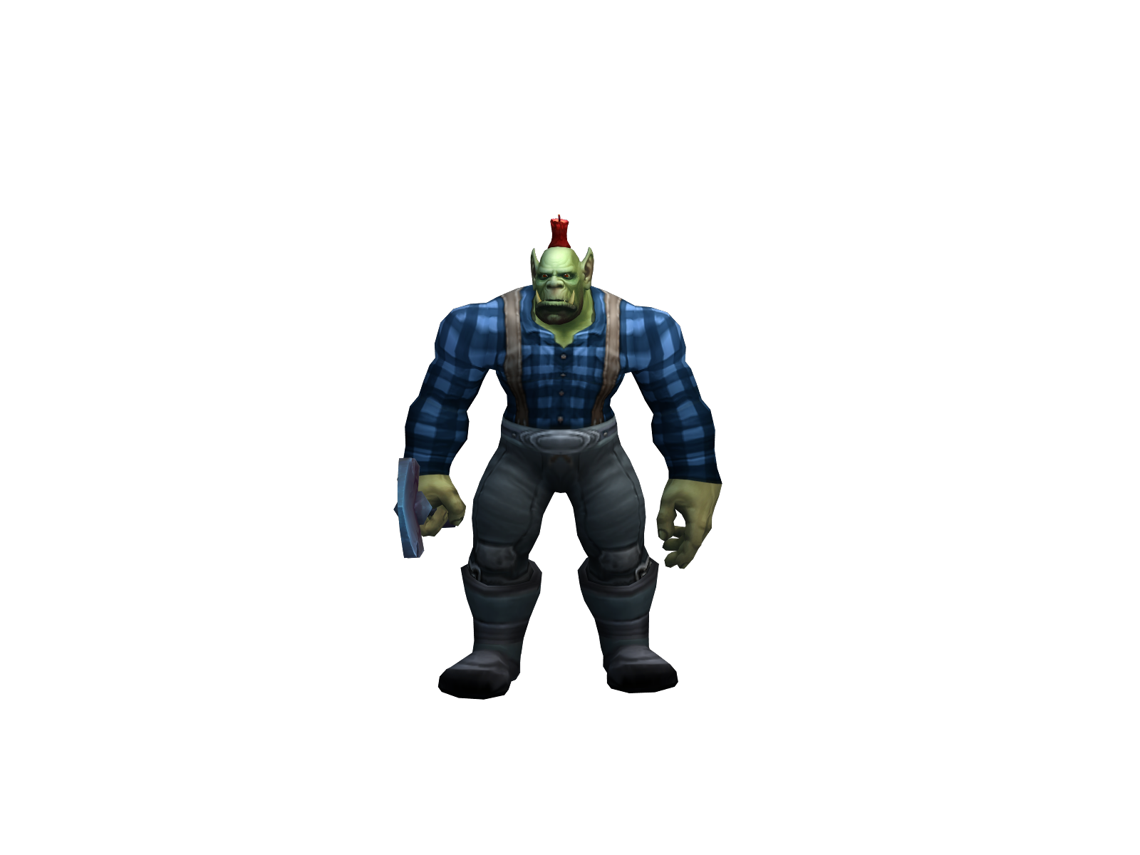 Pruett 3D character render