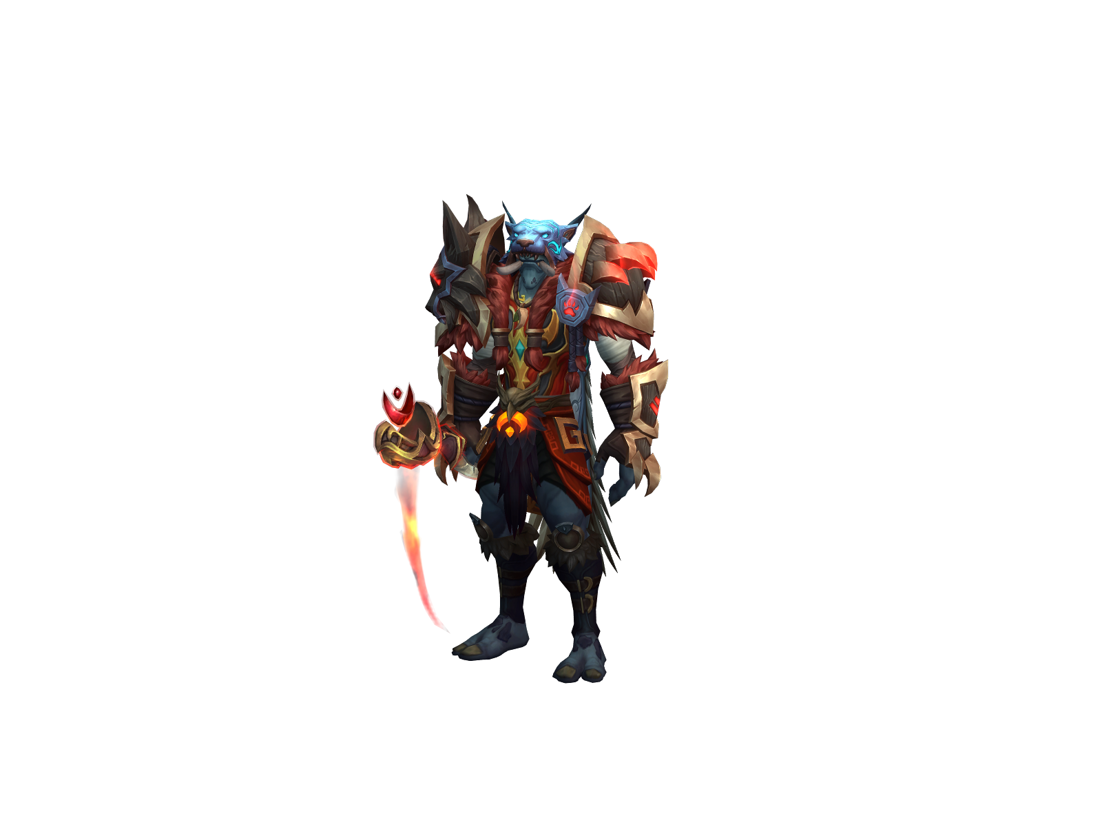 Xiutecuhtli 3D character render