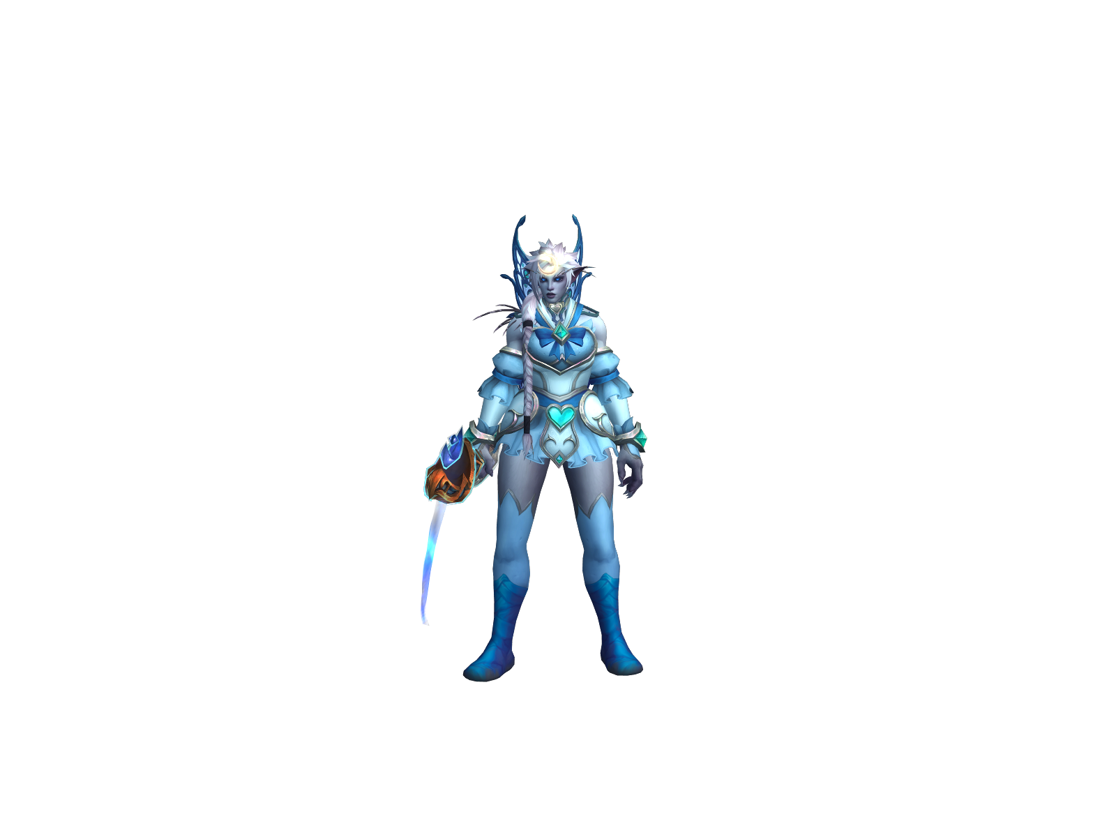 Lunielith 3D character render