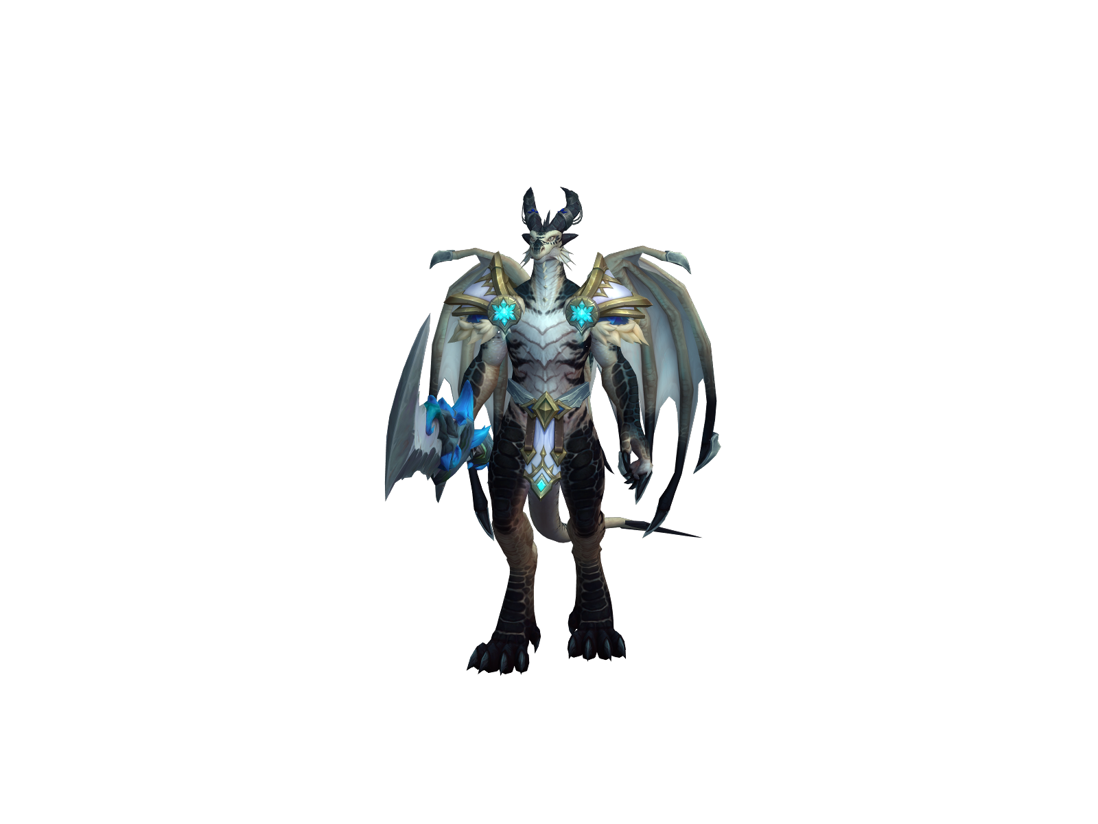 Evokthis 3D character render