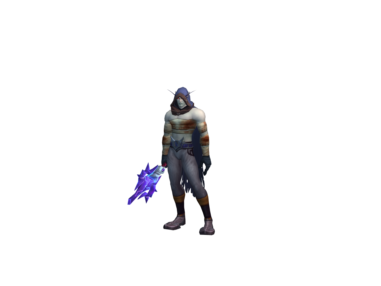 Avoidant 3D character render