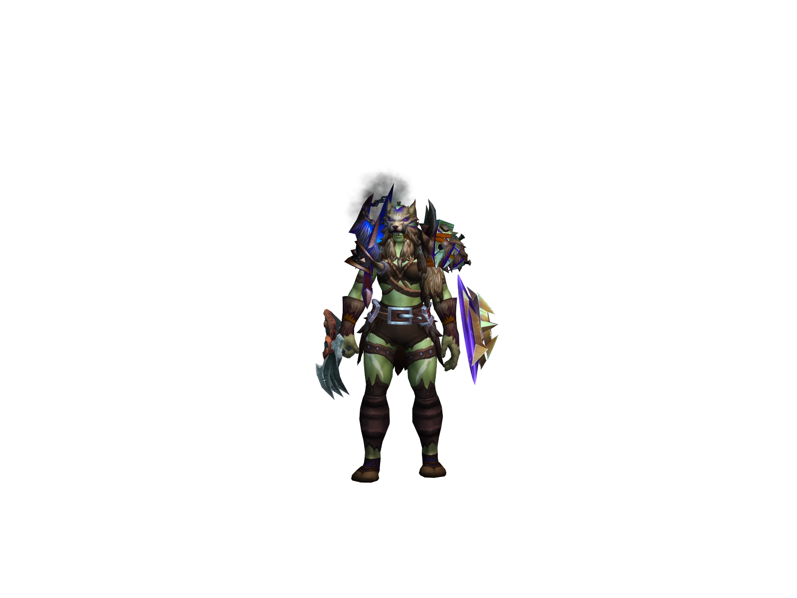 Cladow 3D character render