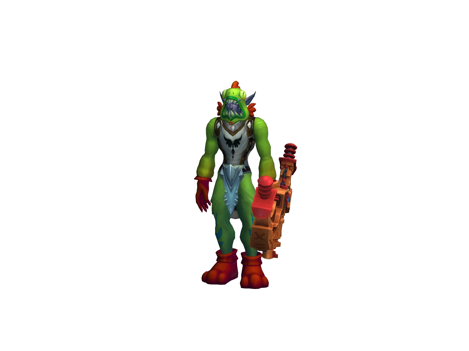 Pelochine 3D character render