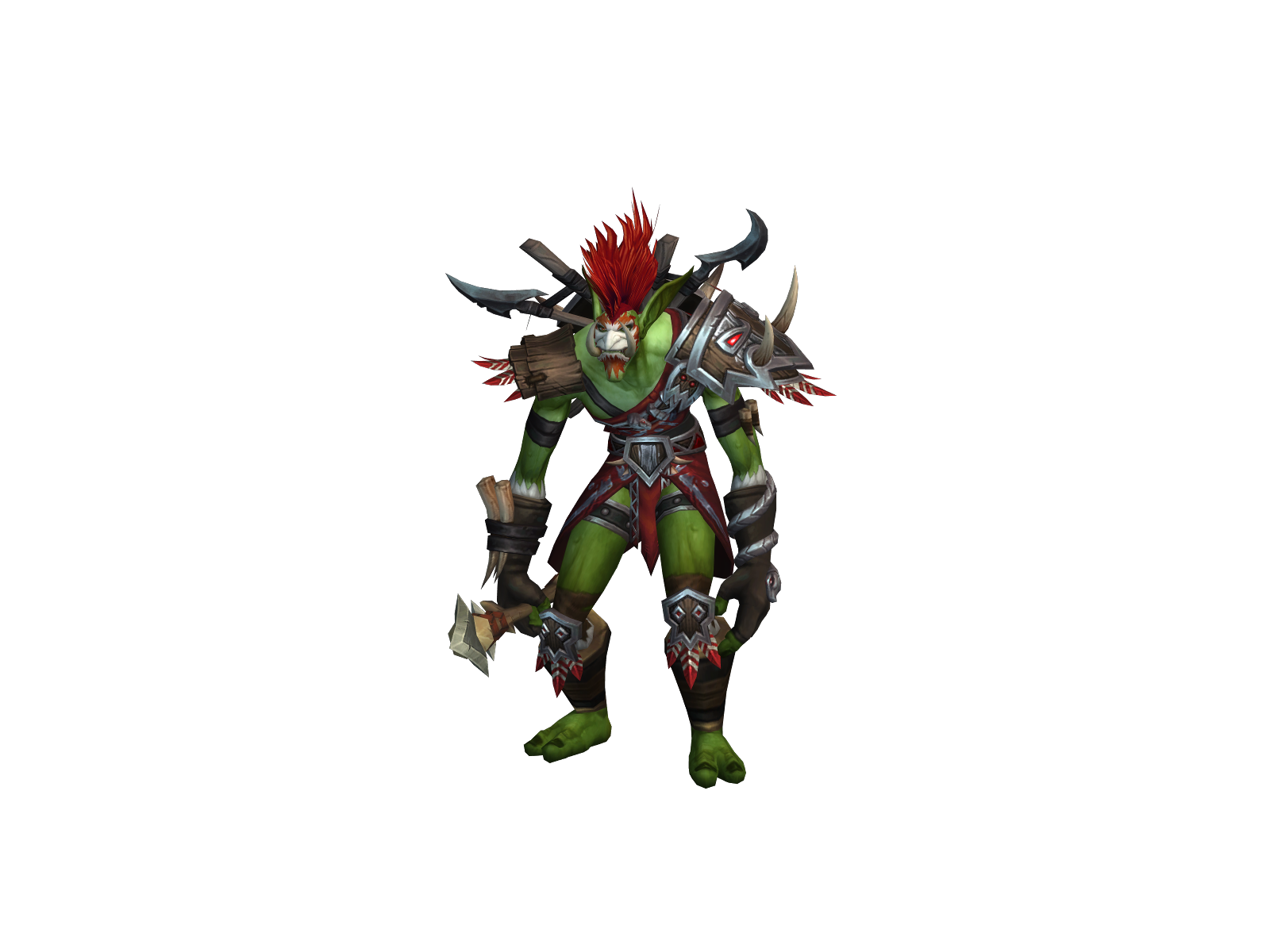 Raventusk 3D character render