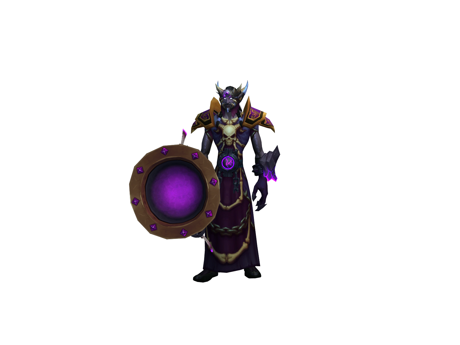 Alocked 3D character render
