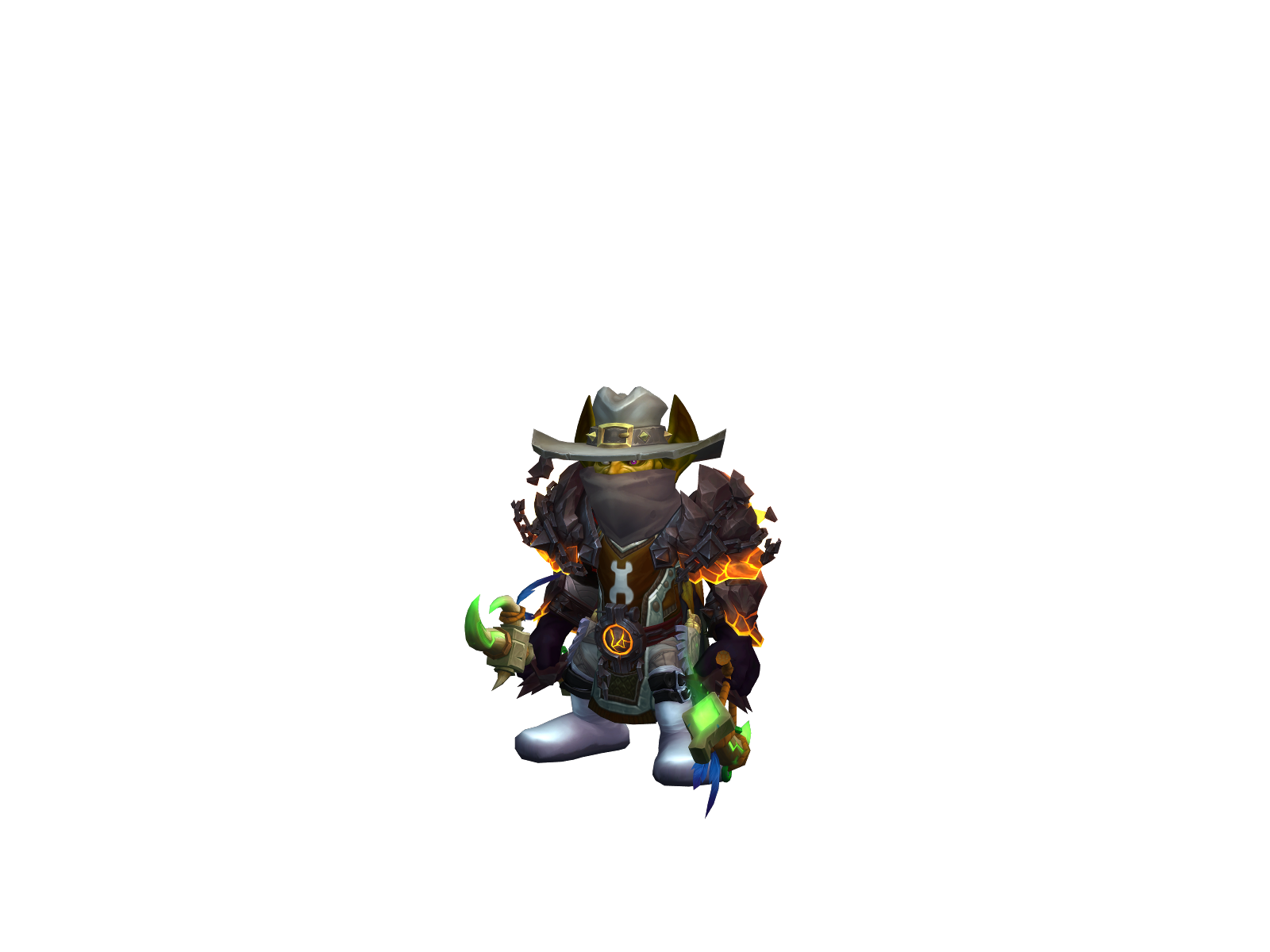 Flulock 3D character render