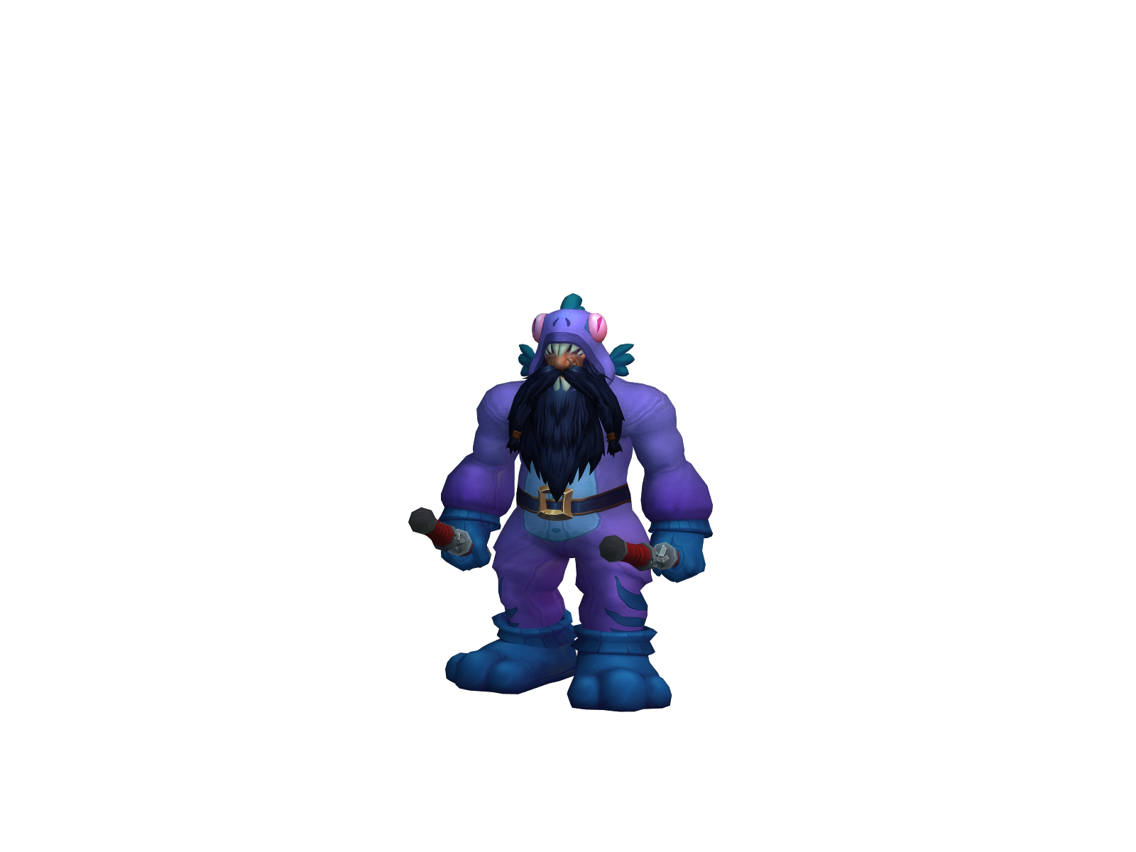 Sneered 3D character render