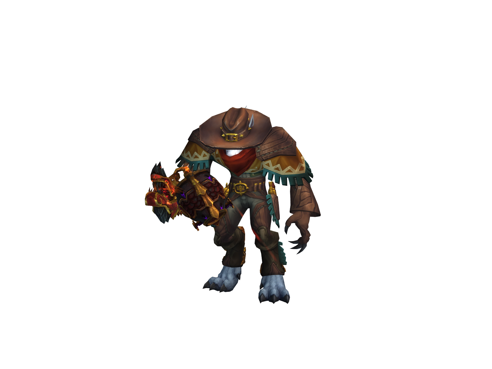 Muffduster 3D character render