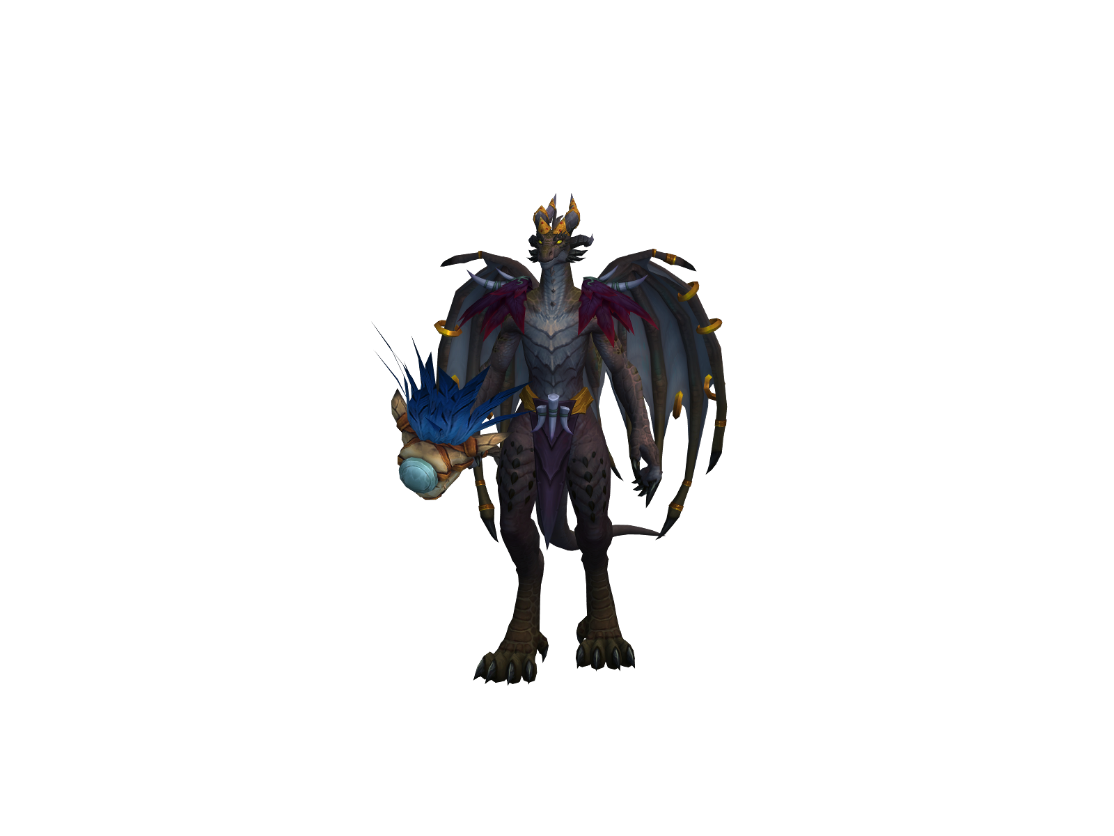 Flamegolem 3D character render
