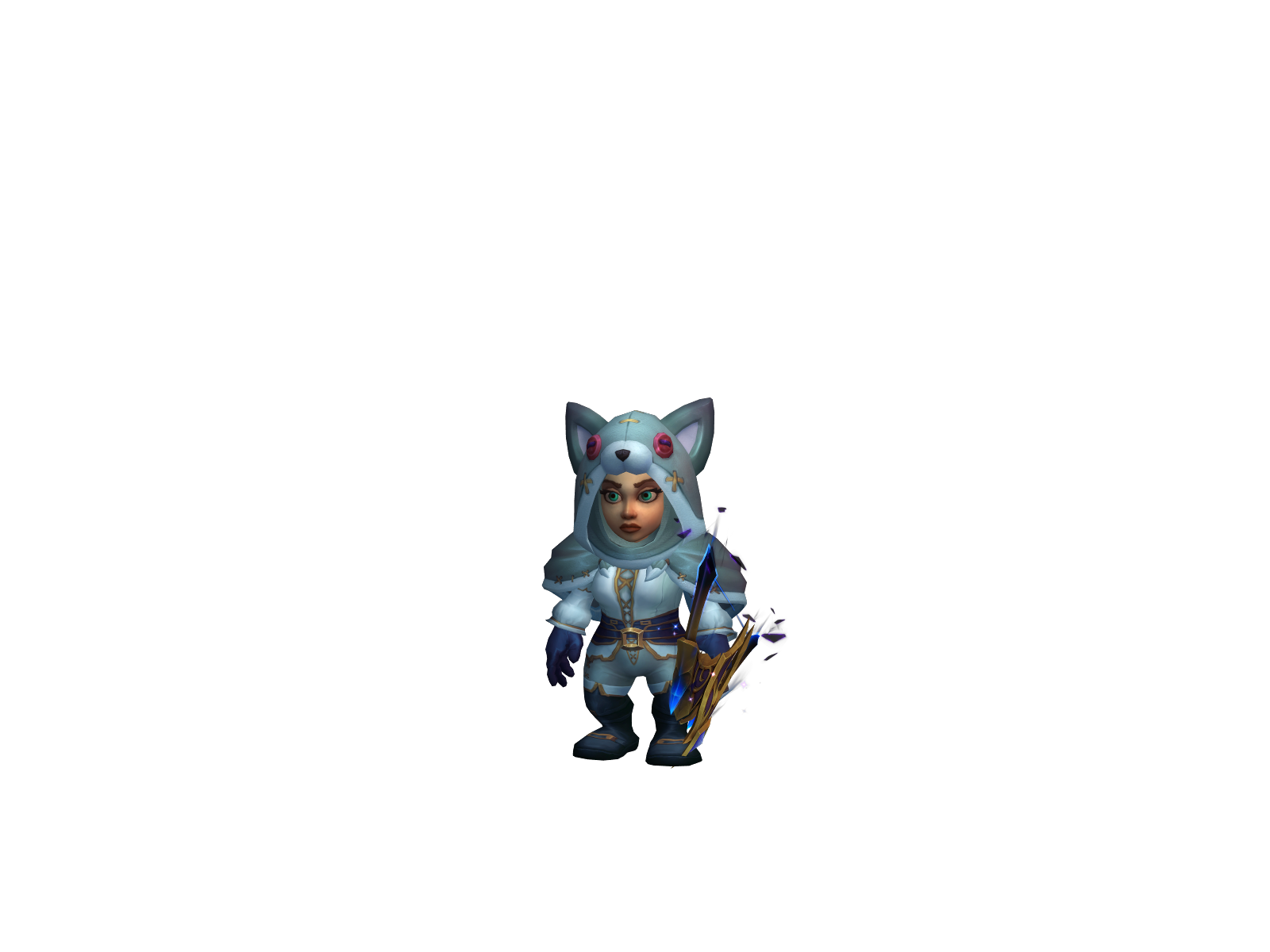 Mochipaws 3D character render