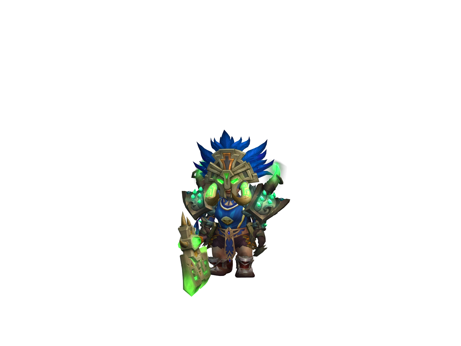 Mwarrior 3D character render
