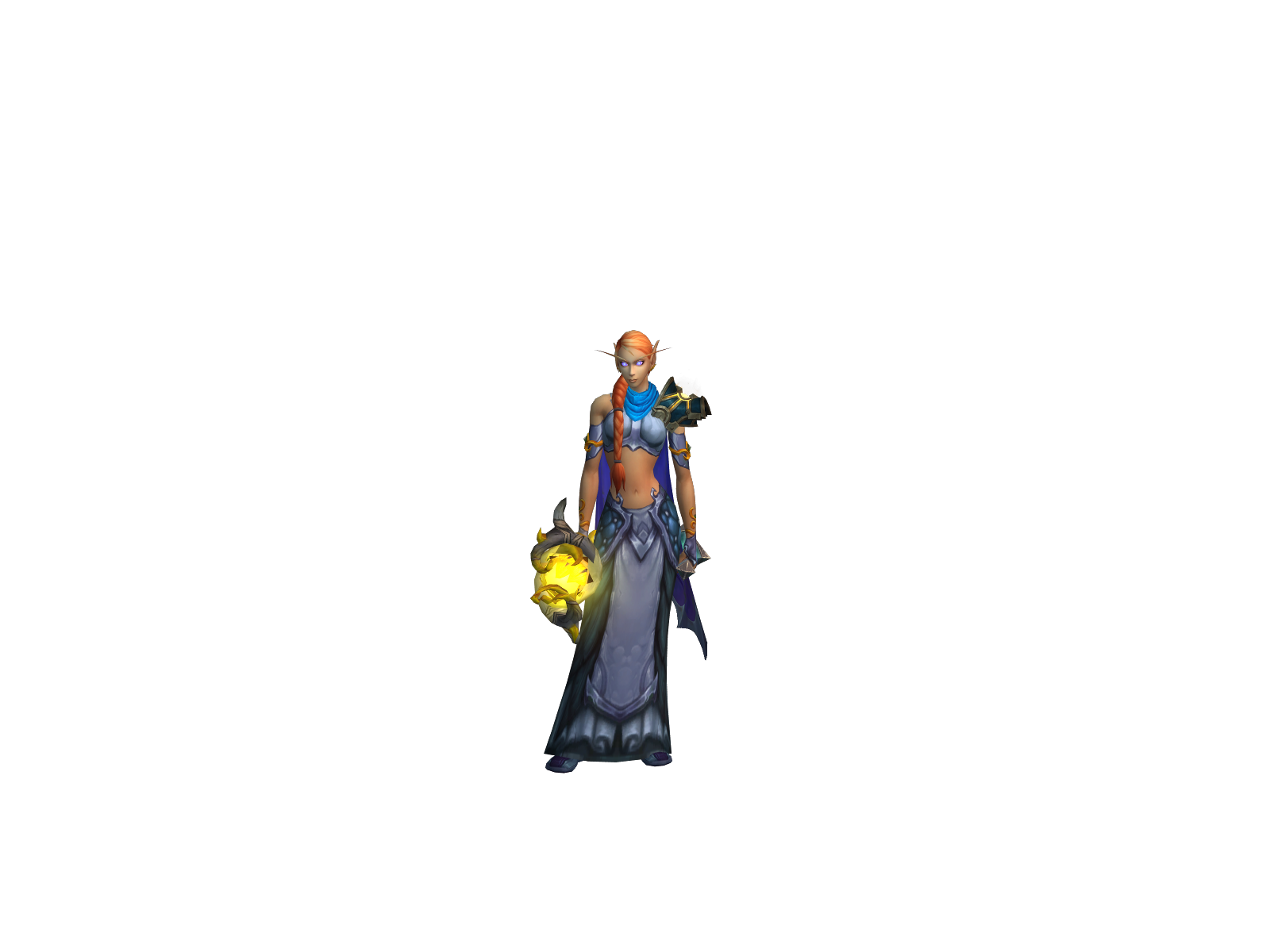 Lunellaria 3D character render