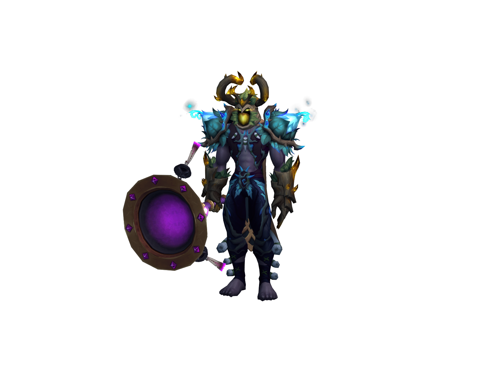 Mwézi 3D character render