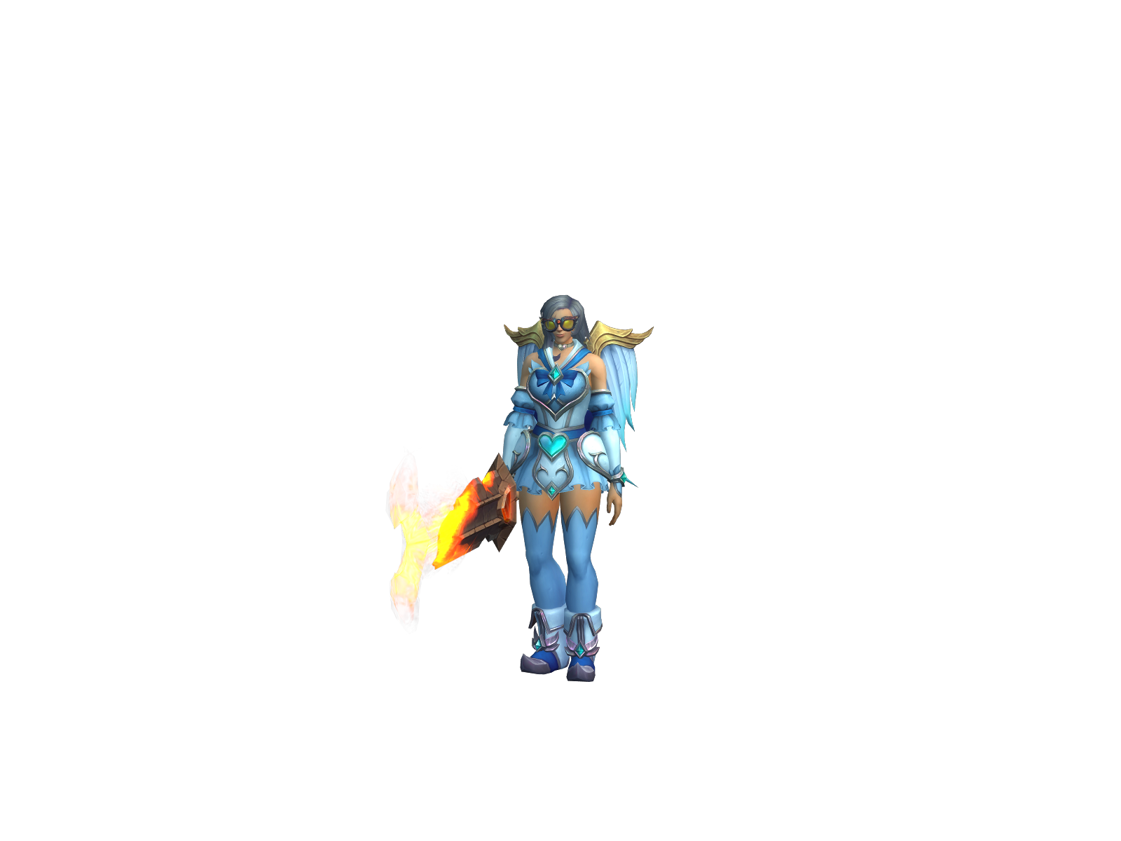 Gaga 3D character render