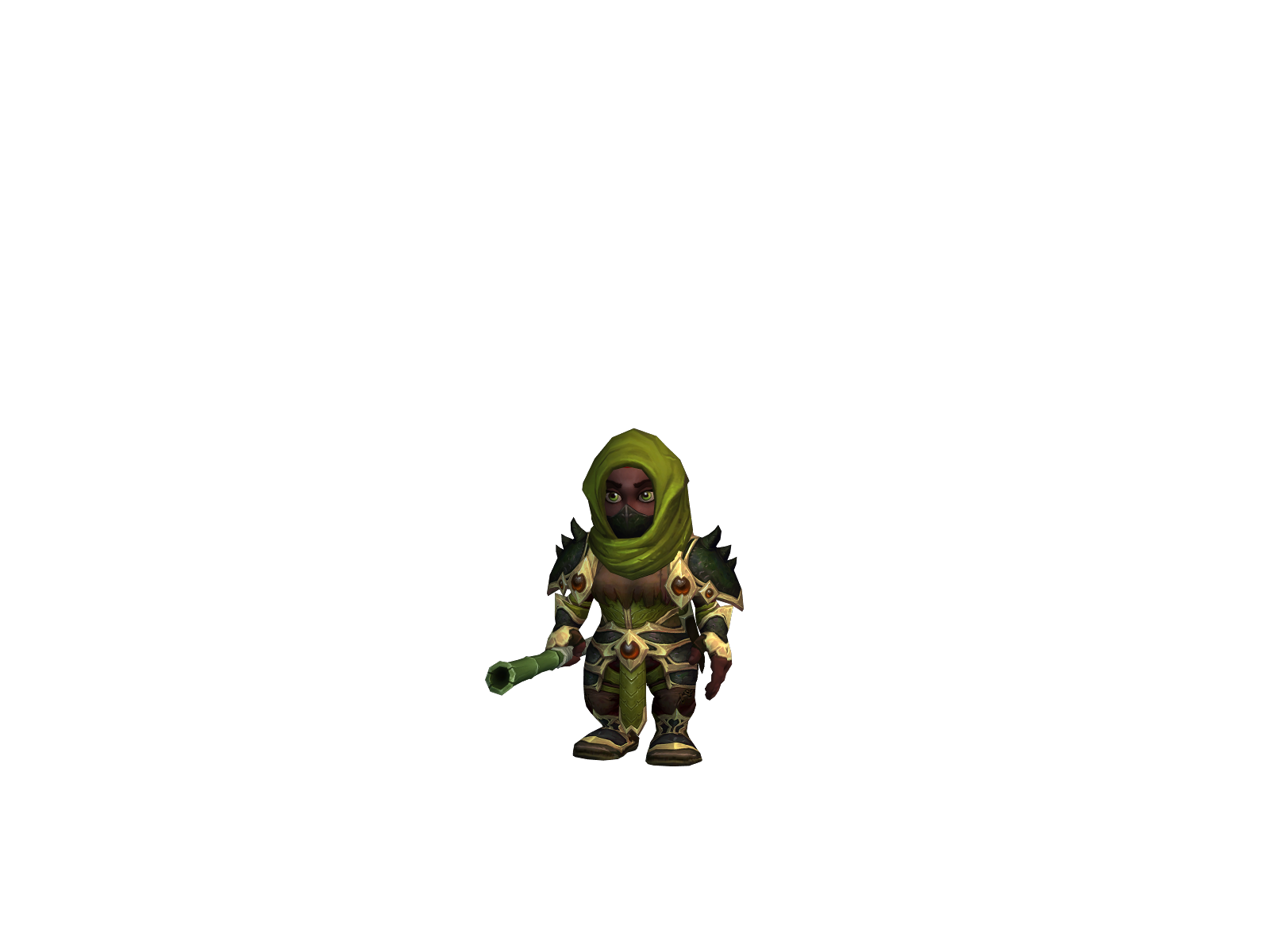 Chobomonk 3D character render