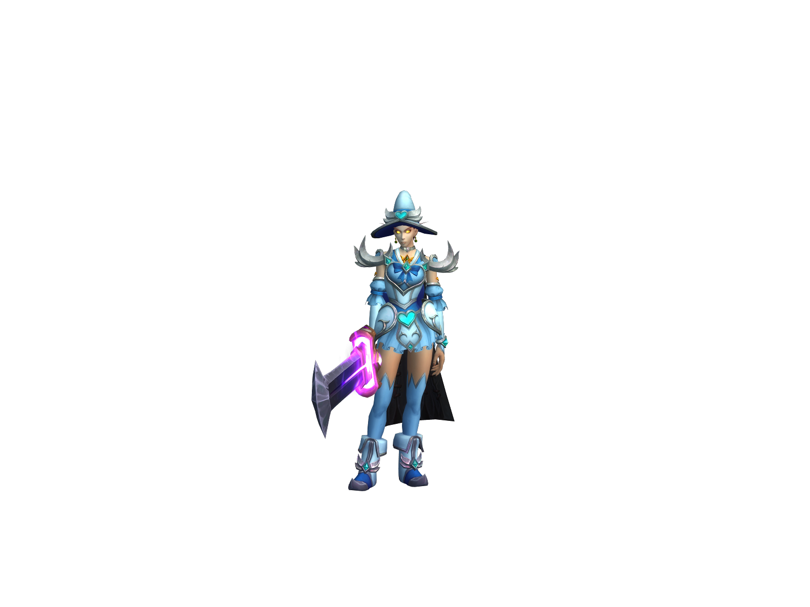 Idelia 3D character render