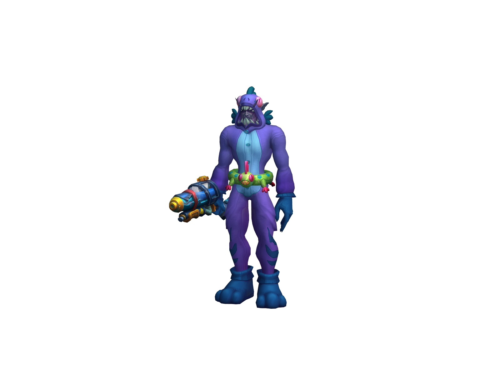 Foxphanes 3D character render