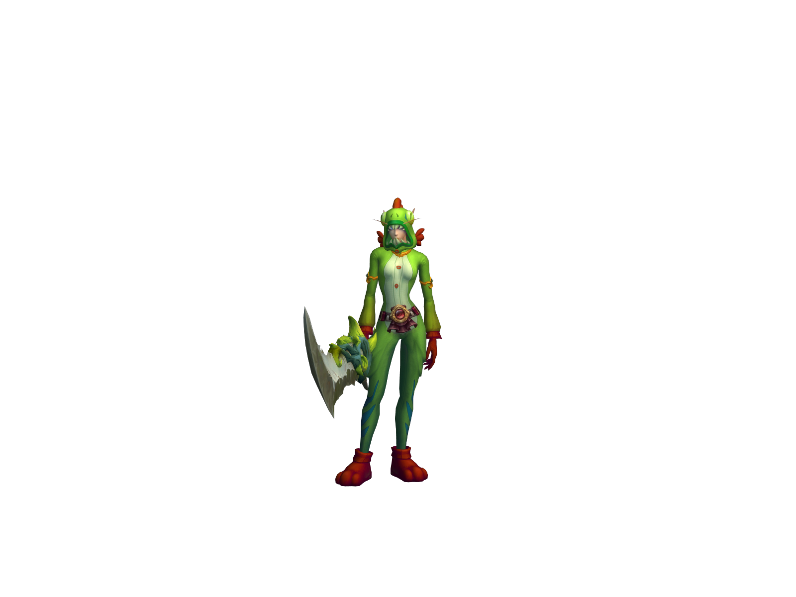 Molestedham 3D character render