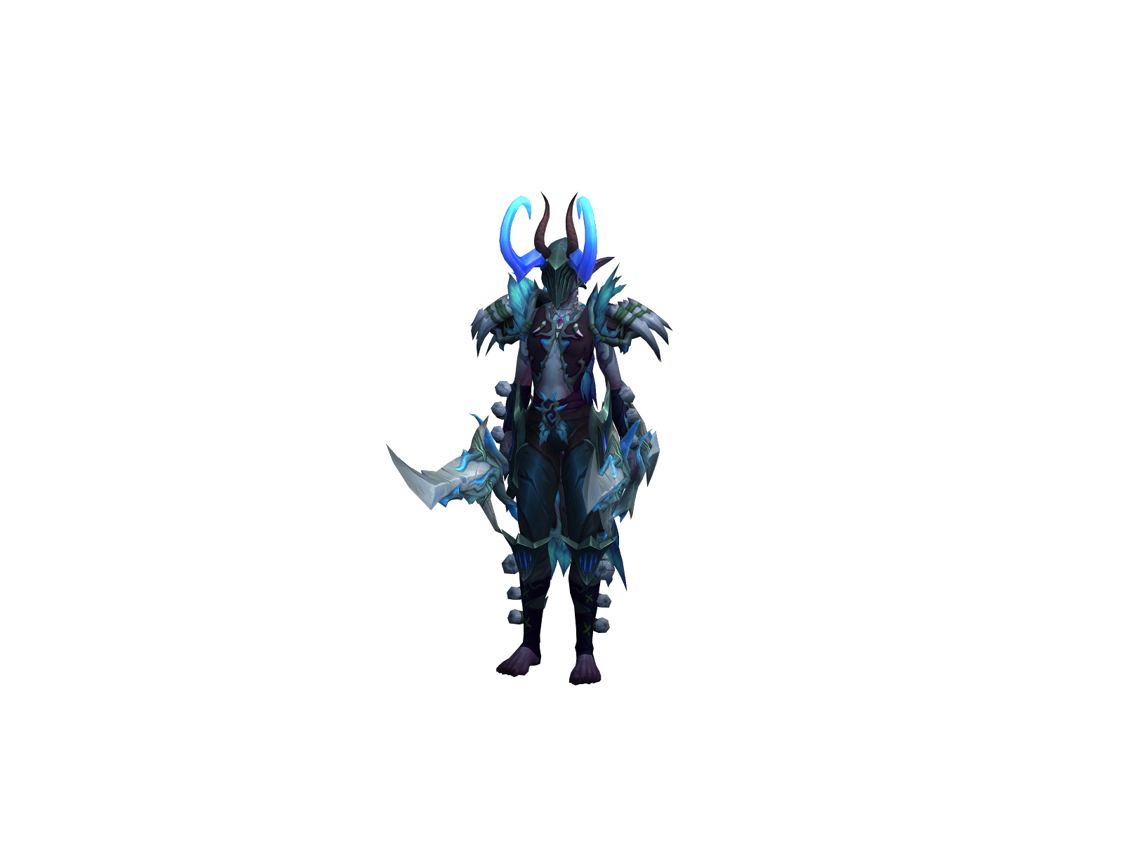 Demonchud 3D character render