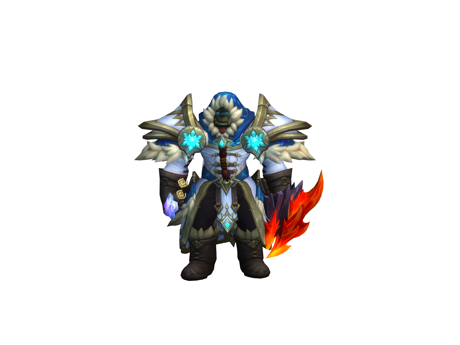 Bearmanshrek 3D character render