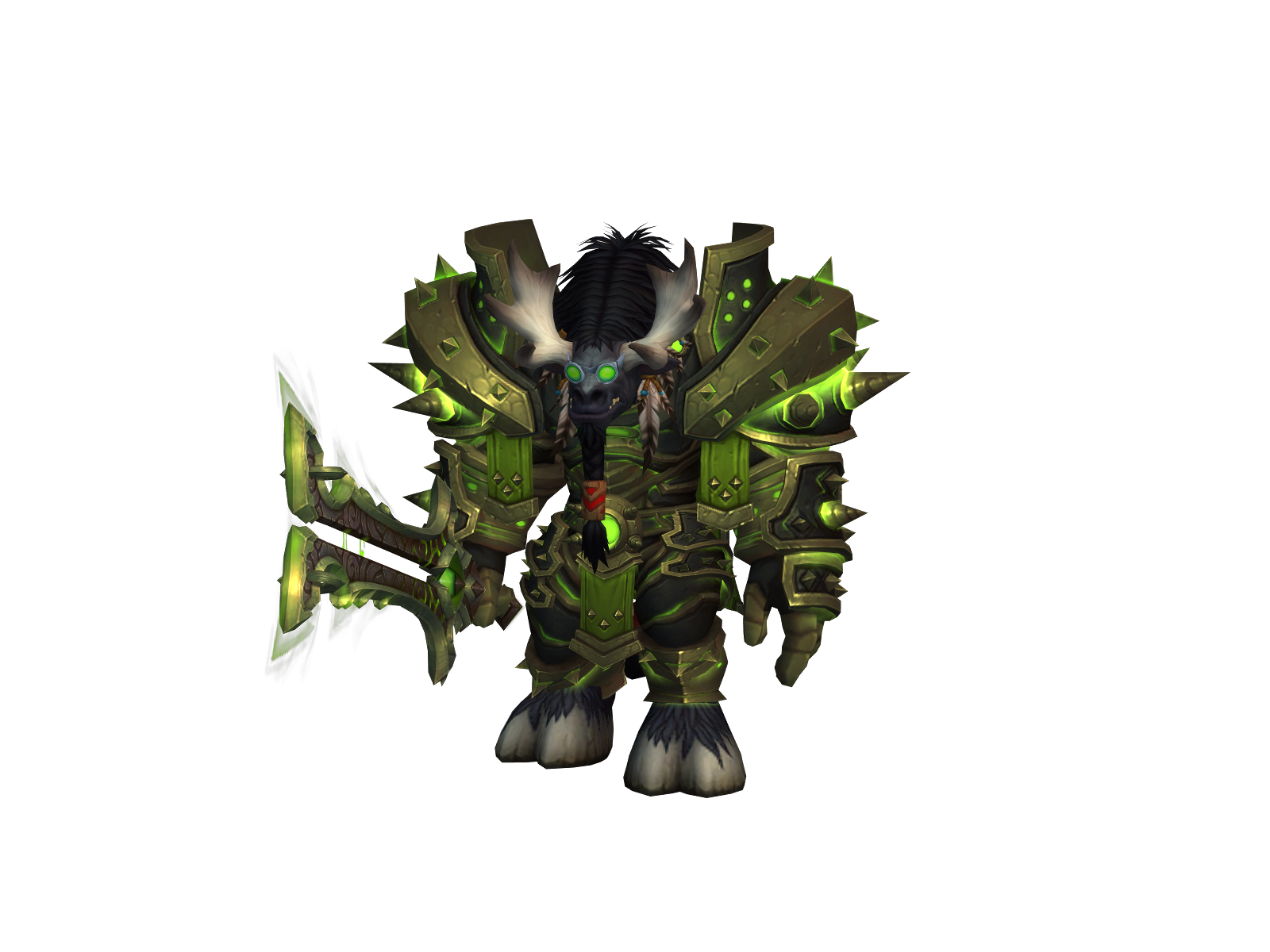 Ðisplaced 3D character render