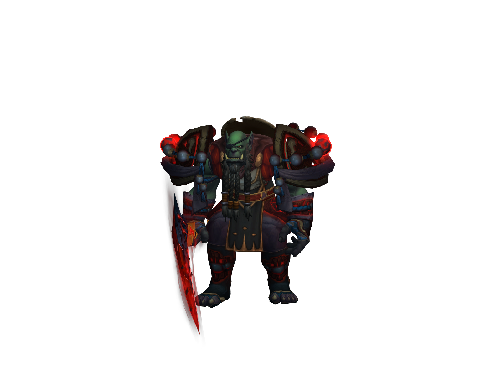 Exus 3D character render