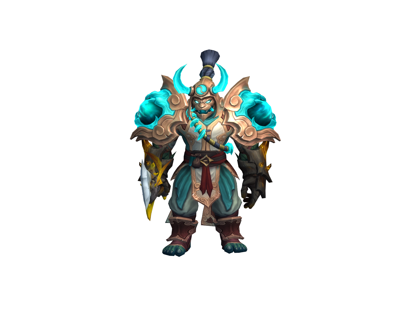 Tettemonk 3D character render