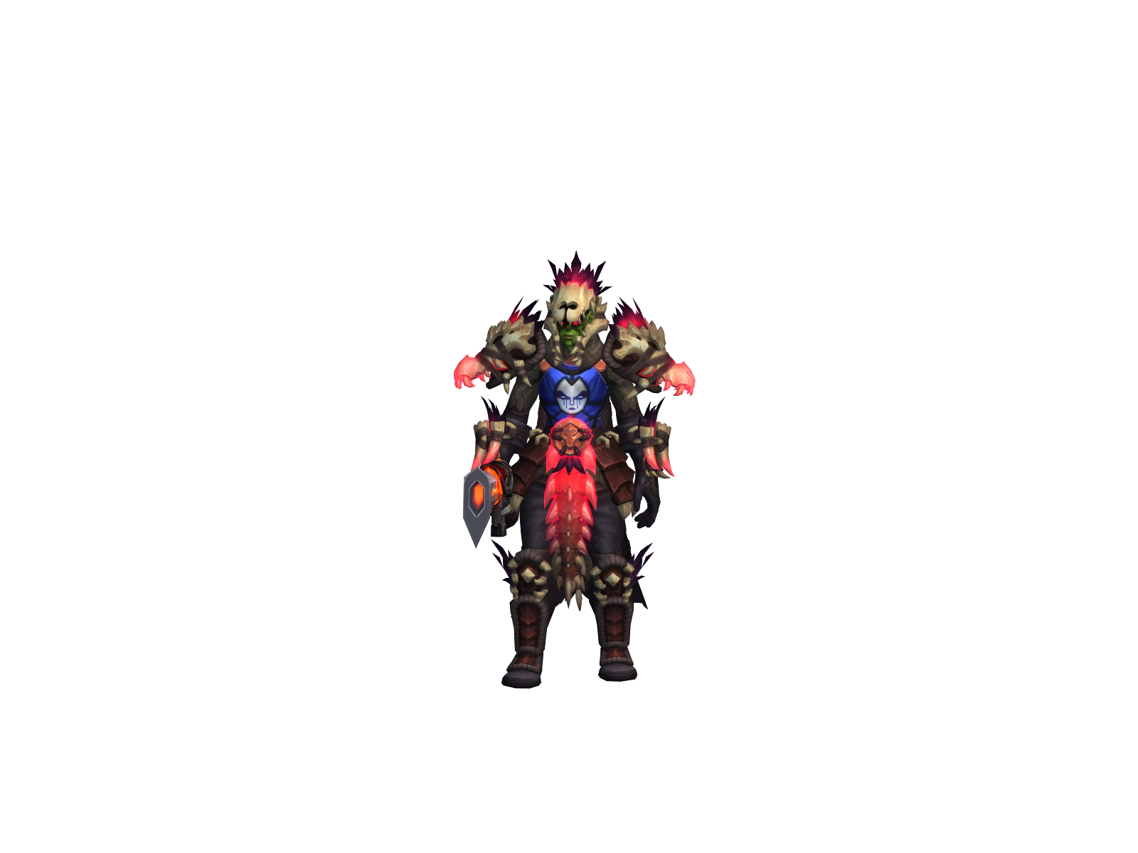 Downshotll 3D character render