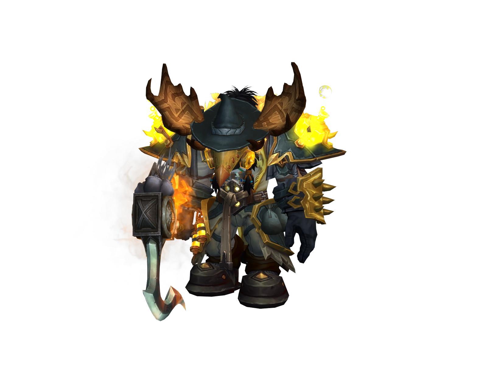 Feardafro 3D character render