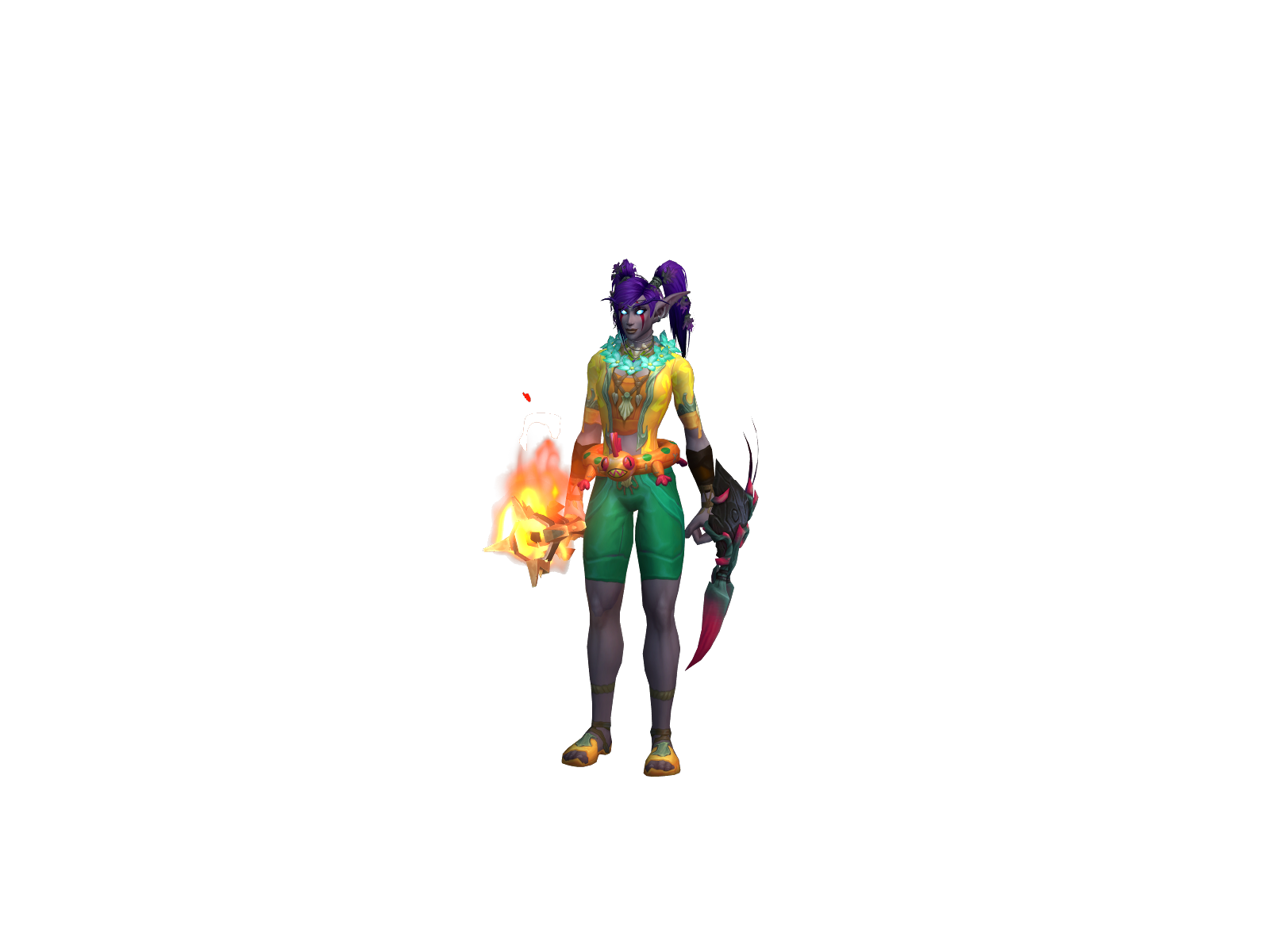 Flutei 3D character render