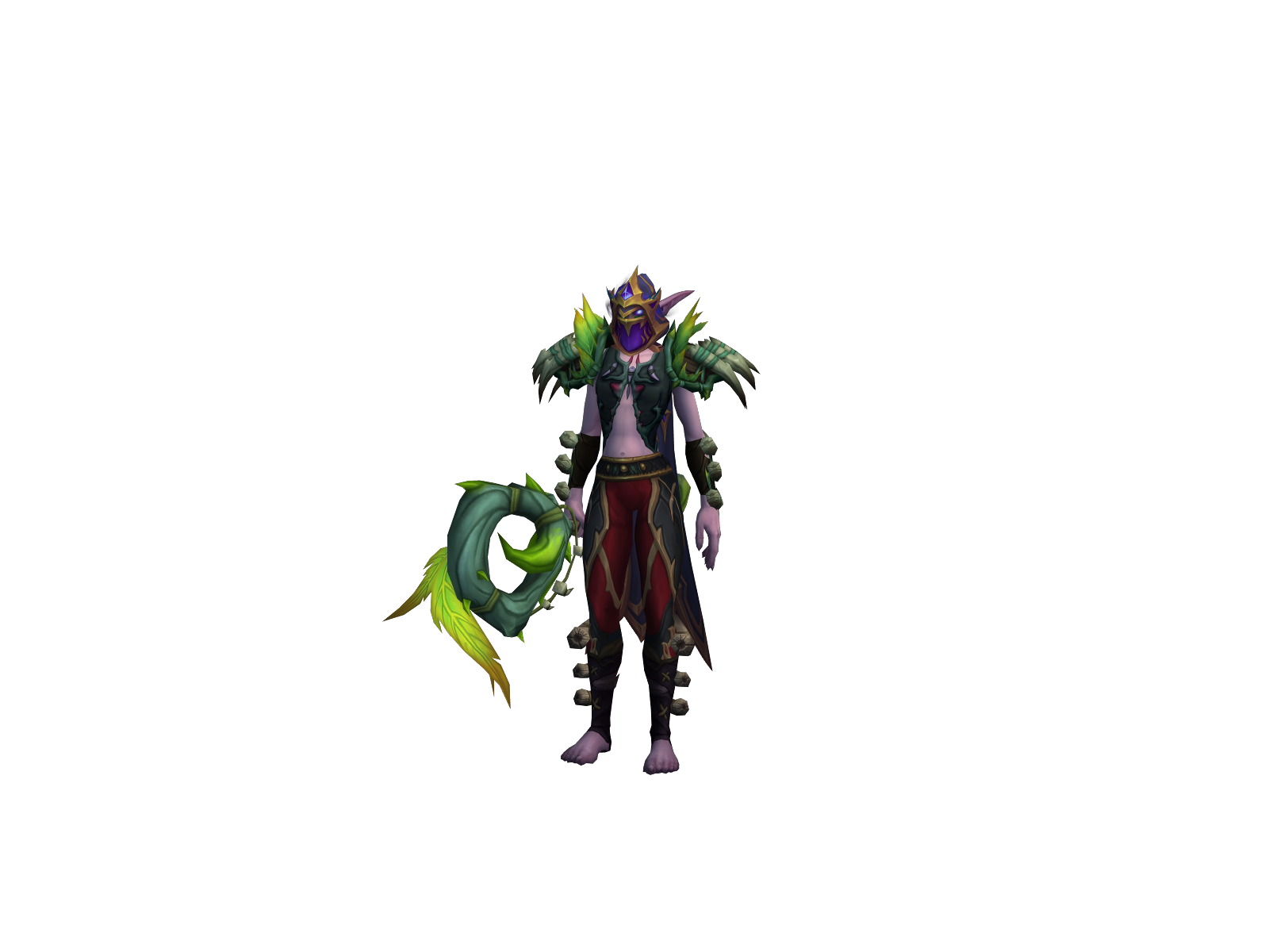 Looksmaxin WoW character banner