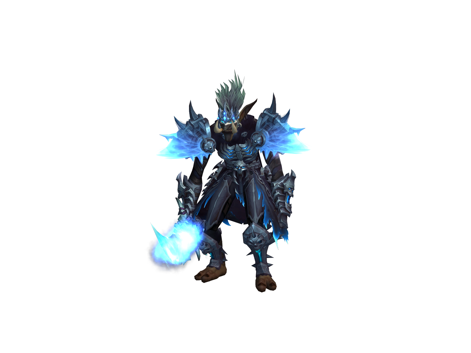 Iceburned 3D character render