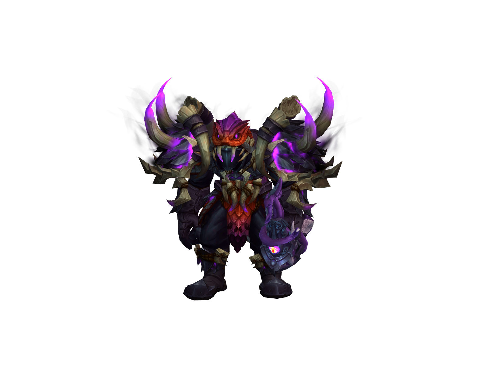 Crreeped 3D character render
