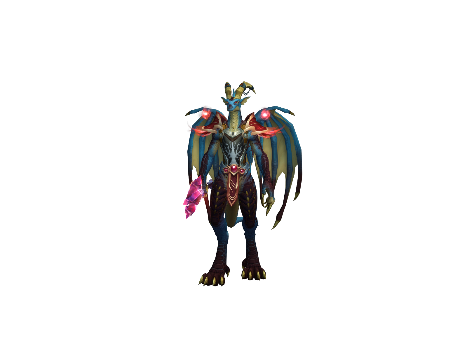 Dracofluff 3D character render