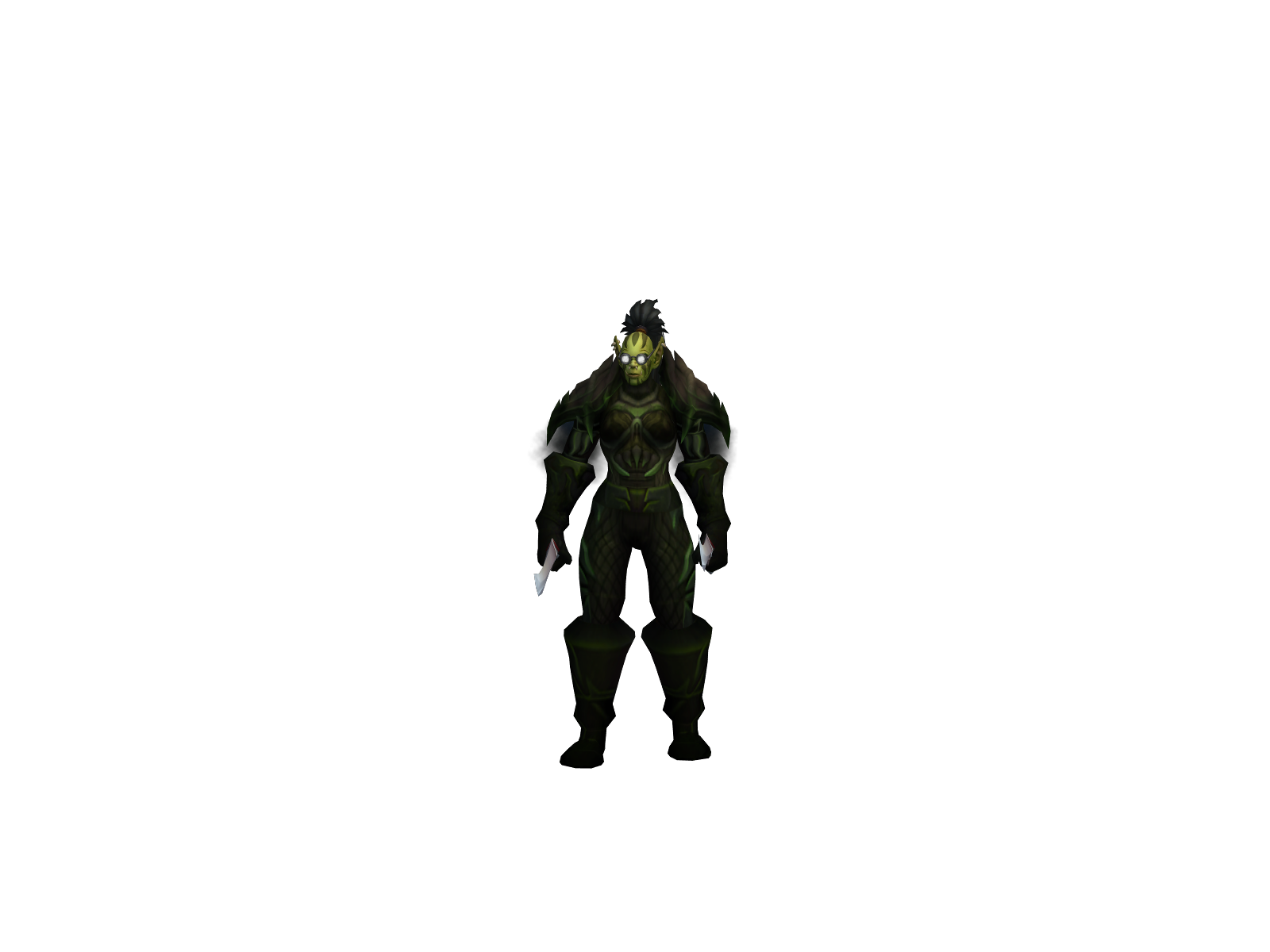 Flatbody 3D character render