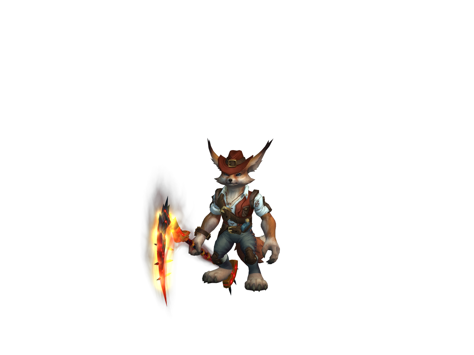 Swingtail 3D character render